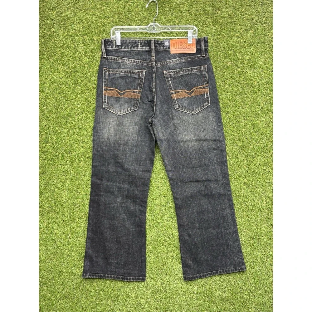 Diesel Jeans Mens 32 Bootcut Black Denim y2k Workwear Grunge Fits 32x26 NWT